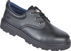 Himalayan Black Leather 3 Eyelet Safety Shoe 