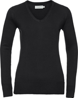 Russell Ladies V-Neck Knitted Pullover 