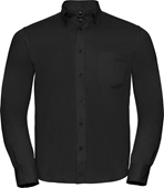 Russell Mens Long Sleeve Twill Casual Shirt 