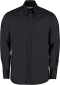 Kustom Kit Tailored Premium Long Sleeve Oxf Shirt 