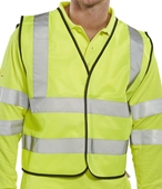 Click Hi-Visibility Short Vest Yellow 