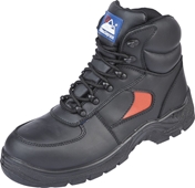 Himalayan Black/Red Leather Safety Trainer Boot 
