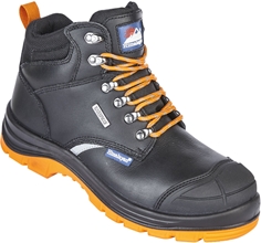 Himalayan Black Leather Reflecto Waterproof Safety Boot 