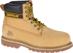 Caterpillar Holton Honey Nubuck Leather Goodyear Welted Safety Boot 