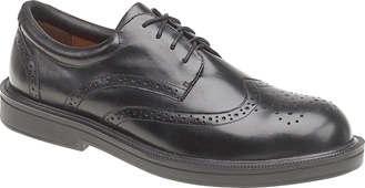 Himalayan Black Executive Leather Brogue Shoe 