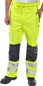 Click Hi-Visibility Two-Tone Trousers Yellow 
