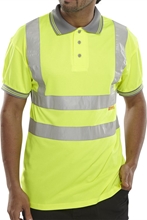 Click Hi-Visibility Polo Shirt Short Sleeve 