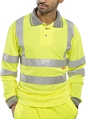 Click Hi-Visibility Polo Shirt Long Sleeve 