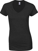 Gildan Soft Style Ladies V-Neck T-Shirt 