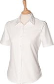 Henbury Ladies Wrinkle Free Short Sleeve Shirt 