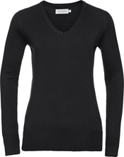 Russell Ladies V-Neck Knitted Pullover 