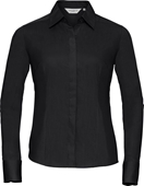 Russell Ladies Long Sleeve Fitted Poplin Shirt 