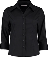 Kustom Kit Ladies 3/4 Sleeve Oxford Shirt 