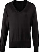 Premier Workwear Ladies V Neck Knitted Sweater 