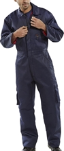 Click Quilted Boilersuit Navy 