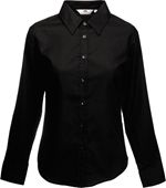 Fruit Of The Loom Lady-Fit Long Sleeve Oxford Shirt 