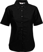Fruit Of The Loom Lady Fit Short Sleeve Oxford Shirt 