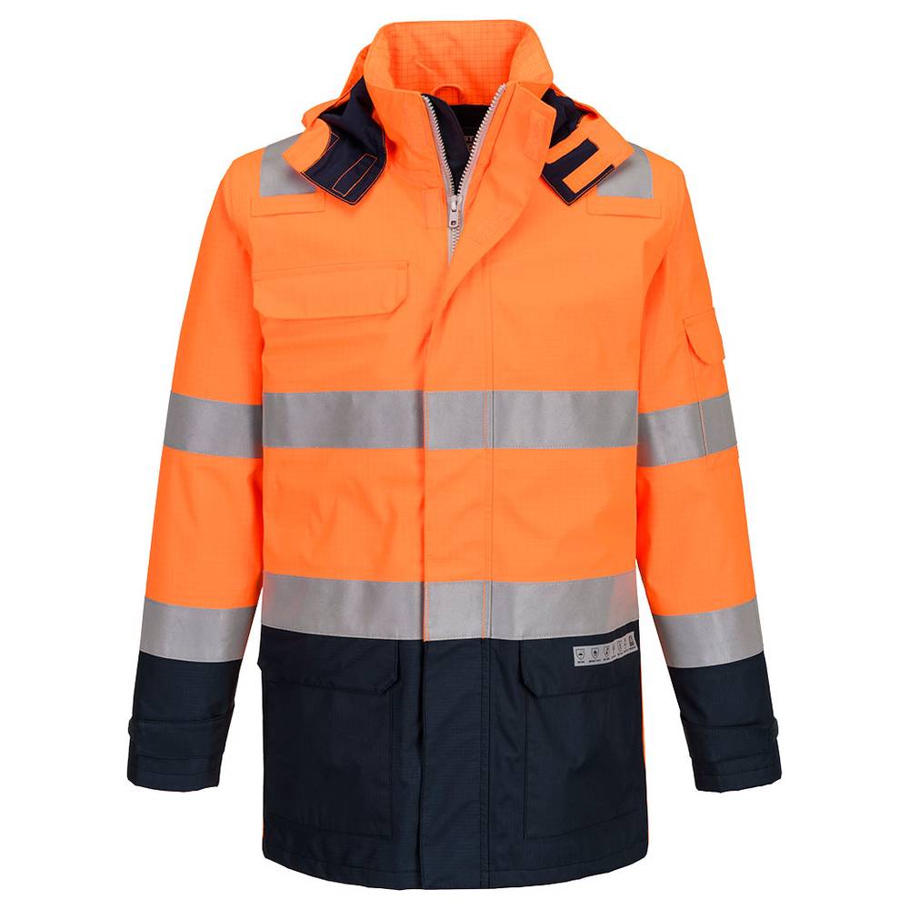 Portwest Bizflame Rain S779 Multinorm warning rain jacket | light orange-navy | 3XL | PW-S779ONRXXXL Portwest Bizflame Rain S779 Multinorm warning rain jacket | light orange-navy | 3XL | PW-S779ONRXXXL