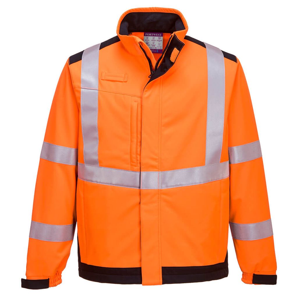 Portwest Modaflame Softshell Hi-Vis Multi-Norm FR Jacket | EPT Workwear